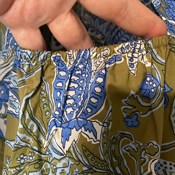 Talbots TIE BACK TOP - LIVELY FLORAL size medium - Picture 8 of 11